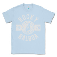 Dusty Blue rocky boxing club Classic Tee - linhVisuals