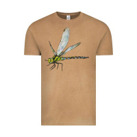 Vintage Camel Blue And Yellow Dragonfly Vintage Tee - LillyAllenDesigns