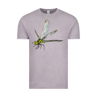 Vintage Zinc Blue And Yellow Dragonfly Vintage Tee - LillyAllenDesigns