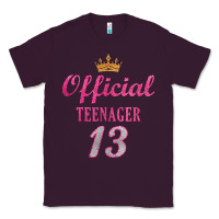 Plum official 13 teenager cute 13th birthday ideas for girls t shirt Classic Tee - linhVisuals