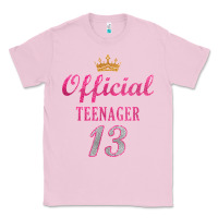 Bubblegum Pink official 13 teenager cute 13th birthday ideas for girls t shirt Classic Tee - linhVisuals