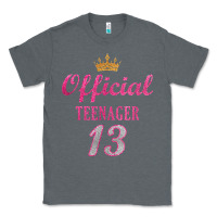 Charcoal Heather official 13 teenager cute 13th birthday ideas for girls t shirt Classic Tee - linhVisuals