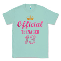 Seafoam official 13 teenager cute 13th birthday ideas for girls t shirt Classic Tee - linhVisuals