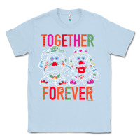 Dusty Blue mr. & mrs. potato head day of the dead together forever premium t shir Classic Tee - linhVisuals