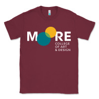 Burgundy Moore College of Art and Design Classic Tee - linhVisuals