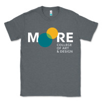 Charcoal Heather Moore College of Art and Design Classic Tee - linhVisuals