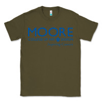 Army Green Moore College of Art and Design Classic Tee - linhVisuals