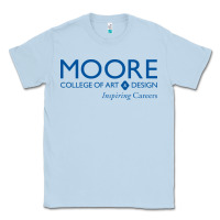 Dusty Blue Moore College of Art and Design Classic Tee - linhVisuals