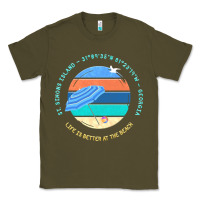 Army Green st simons island t  shirt st. simons island, georgia t  shirt Classic Tee - linhVisuals