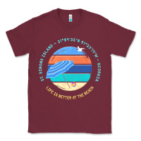 Burgundy st simons island t  shirt st. simons island, georgia t  shirt Classic Tee - linhVisuals