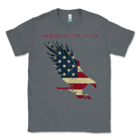 Charcoal Heather courage is contagious and eagle Classic Tee - linhVisuals