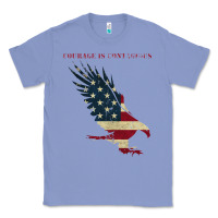 Colony Blue courage is contagious and eagle Classic Tee - linhVisuals