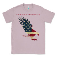Lilac courage is contagious and eagle Classic Tee - linhVisuals