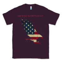 Plum courage is contagious and eagle Classic Tee - linhVisuals