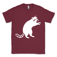 Burgundy raccoon Classic Tee - linhVisuals