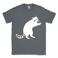 Charcoal Heather raccoon Classic Tee - linhVisuals