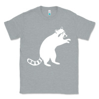 Heather Grey raccoon Classic Tee - linhVisuals