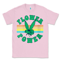 Bubblegum Pink womens flower power 420 thc pot weed medical marijuana funny weed v ne Classic Tee - linhVisuals