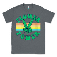 Charcoal Heather womens flower power 420 thc pot weed medical marijuana funny weed v ne Classic Tee - linhVisuals
