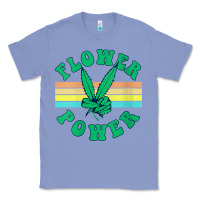 Colony Blue womens flower power 420 thc pot weed medical marijuana funny weed v ne Classic Tee - linhVisuals