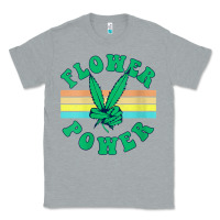 Heather Grey womens flower power 420 thc pot weed medical marijuana funny weed v ne Classic Tee - linhVisuals
