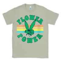 Matcha womens flower power 420 thc pot weed medical marijuana funny weed v ne Classic Tee - linhVisuals