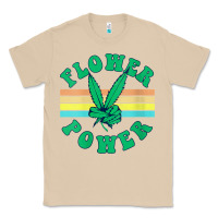 Womens Flower Power 420 Thc Pot Weed Medical Marijuana Funny Weed V Ne Classic Tee | Teevron
