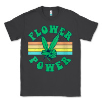 Smoke womens flower power 420 thc pot weed medical marijuana funny weed v ne Classic Tee - linhVisuals