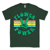 Sports Green womens flower power 420 thc pot weed medical marijuana funny weed v ne Classic Tee - linhVisuals