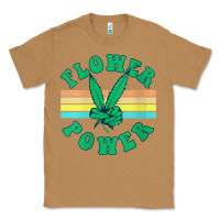 Toasted Coconut womens flower power 420 thc pot weed medical marijuana funny weed v ne Classic Tee - linhVisuals