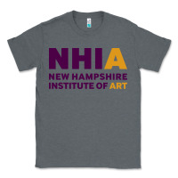 Charcoal Heather New Hampshire Institute of Art Classic Tee - linhVisuals