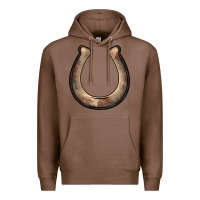 Chestnut western horseshoe Premium Hoodie - BarkalooDesign