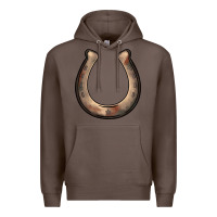 Coffee western horseshoe Premium Hoodie - BarkalooDesign