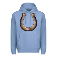 Colony Blue western horseshoe Premium Hoodie - BarkalooDesign