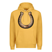 Mustard western horseshoe Premium Hoodie - BarkalooDesign