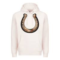 Pale Pink western horseshoe Premium Hoodie - BarkalooDesign