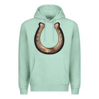 Seafoam western horseshoe Premium Hoodie - BarkalooDesign