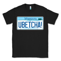 Black ubetcha (you betcha) minnesota license plate t shirt Classic Tee - linhVisuals