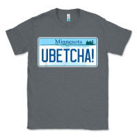 Charcoal Heather ubetcha (you betcha) minnesota license plate t shirt Classic Tee - linhVisuals