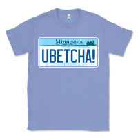Colony Blue ubetcha (you betcha) minnesota license plate t shirt Classic Tee - linhVisuals