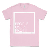 Bubblegum Pink people over profit democratic socialism pro socialist symbol t shirt Classic Tee - linhVisuals