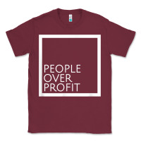 Burgundy people over profit democratic socialism pro socialist symbol t shirt Classic Tee - linhVisuals