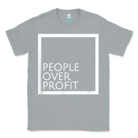 Heather Grey people over profit democratic socialism pro socialist symbol t shirt Classic Tee - linhVisuals