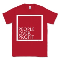 Red people over profit democratic socialism pro socialist symbol t shirt Classic Tee - linhVisuals
