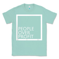 Seafoam people over profit democratic socialism pro socialist symbol t shirt Classic Tee - linhVisuals