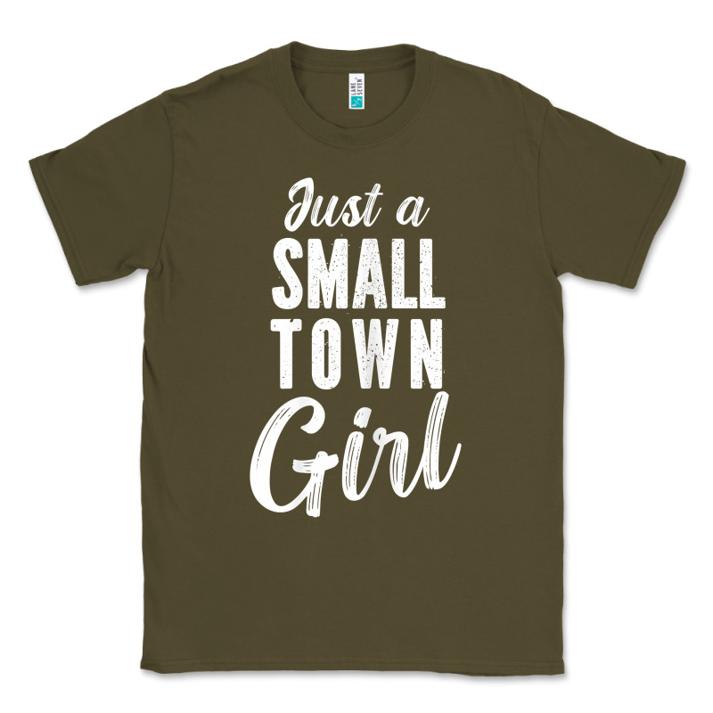Womens Just A Small Town Girl Journey T Shirt Classic Tee by linhVisuals | Teevron