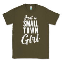 Army Green womens just a small town girl journey t shirt Classic Tee - linhVisuals
