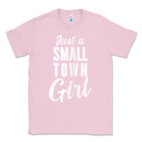 Bubblegum Pink womens just a small town girl journey t shirt Classic Tee - linhVisuals