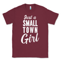 Burgundy womens just a small town girl journey t shirt Classic Tee - linhVisuals