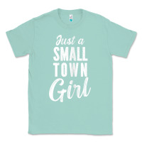 Seafoam womens just a small town girl journey t shirt Classic Tee - linhVisuals